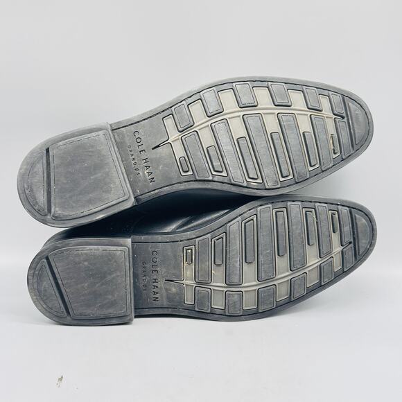 Cole Haan Shoes Mens 10 Black Leather Grand OS Oxford Cap Toe Slip On Dress main image 10